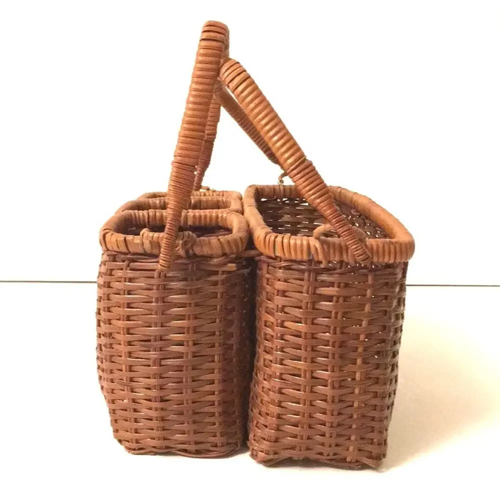 Home decor utensils organizer basket EUC vintage